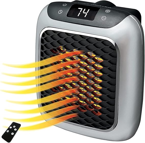 Portable Electric Heater Plug In Wall Home Fan Heater With Remote Control Mini Household Radiator Warmer