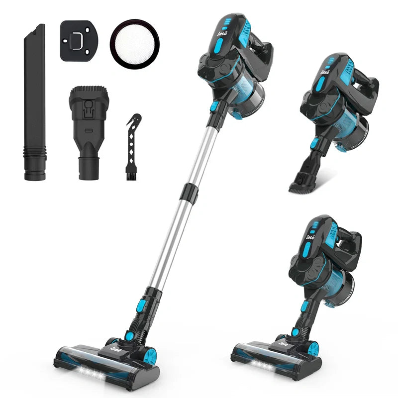 Cordless Vacuum Cleaner 12KPA Suction Power for Harwood Floor Cleaning