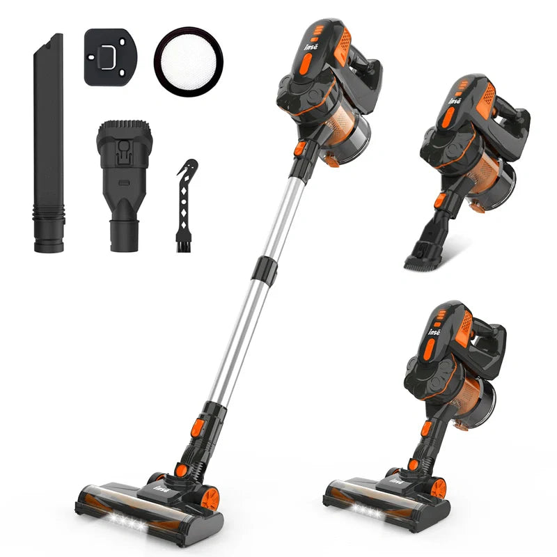 Cordless Vacuum Cleaner 12KPA Suction Power for Harwood Floor Cleaning